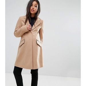 ASOS boyfriend style maternity coat-size 8